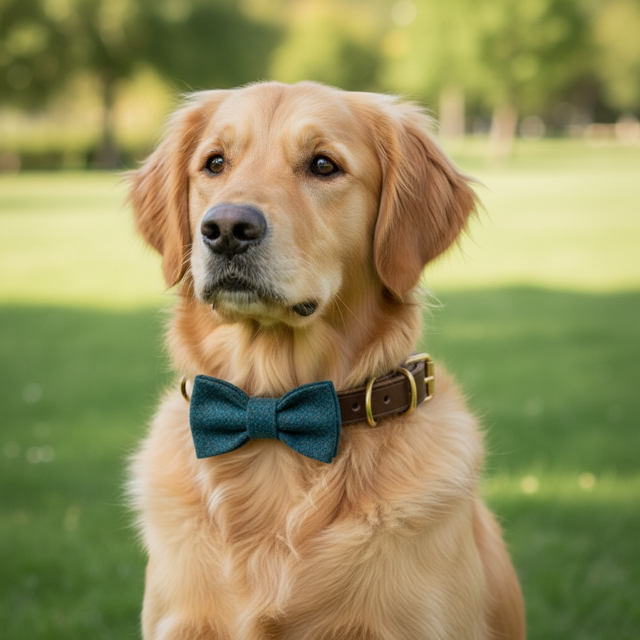Harris Tweed Pet Collar Bow