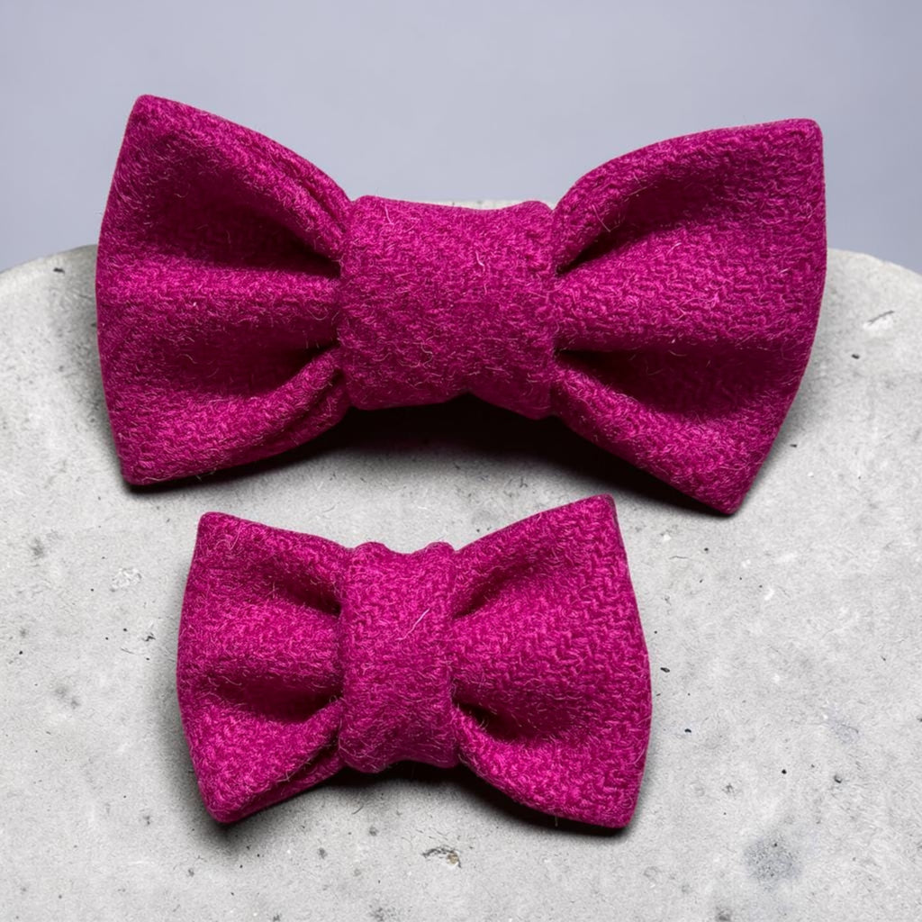 Harris Tweed Pet Collar Bow
