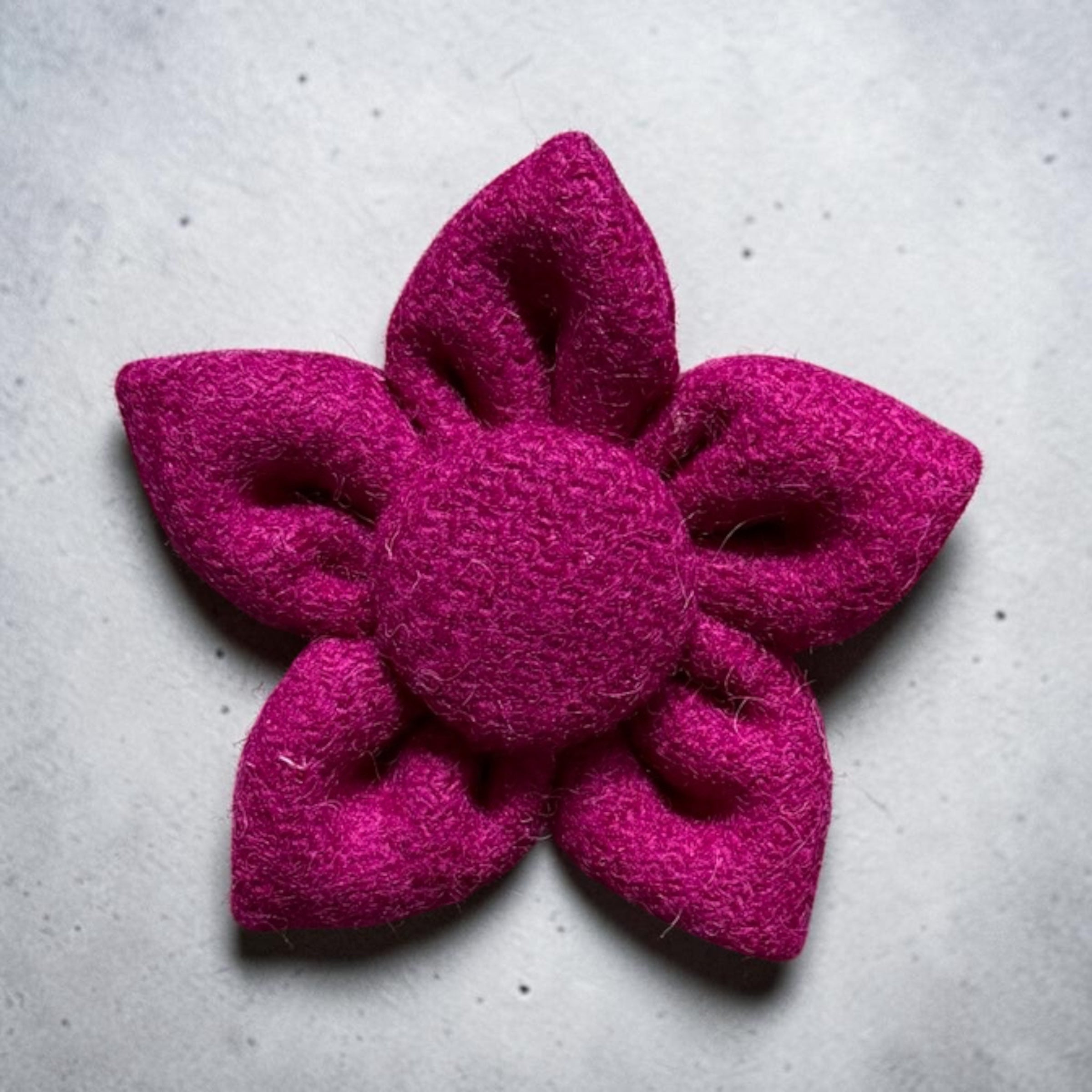 Harris Tweed pet collar flower